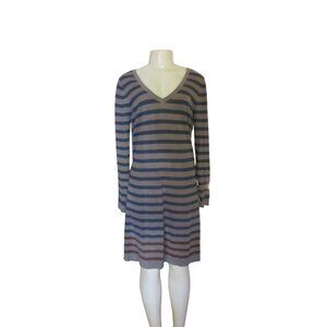 Peruvian Connection Pomata Pima Cotton Striped Sweater Dress Size M